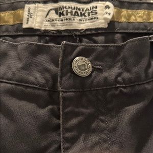 Mountain Khakis Gray Chinos with Belt Loops